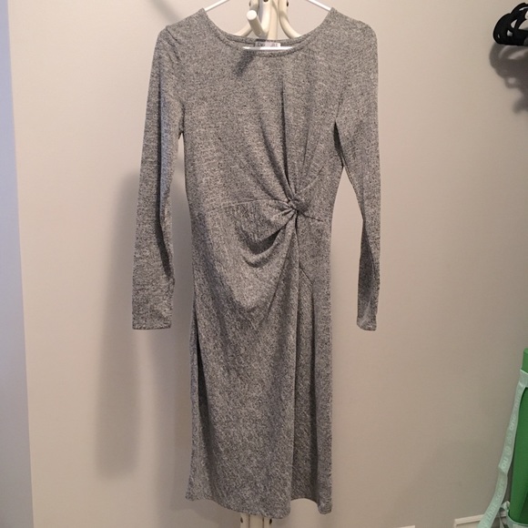 Dex gray long sleeve sweater dress - Picture 1 of 4